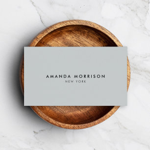 Minimalist Luxury Boutique Grey Business Card