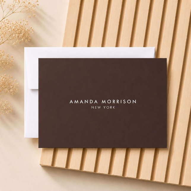 Minimalist Luxury Deep Brown Gift Certificate (Creator Uploaded)