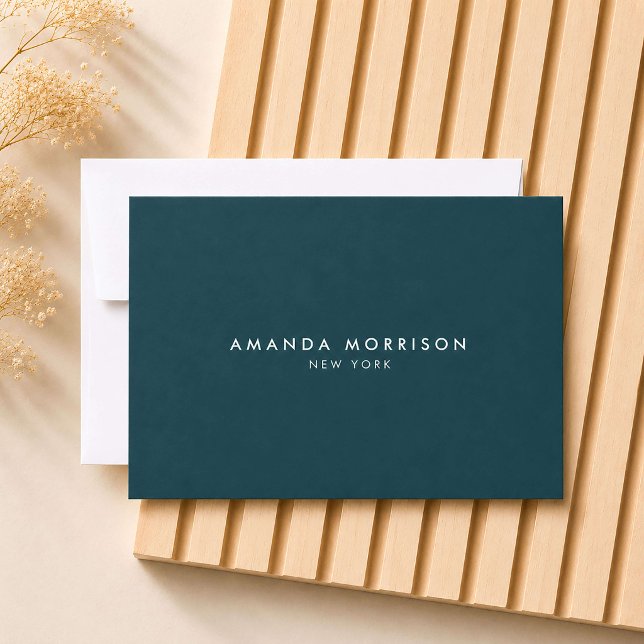 Minimalist Luxury Deep Teal Gift Certificate (Creator Uploaded)