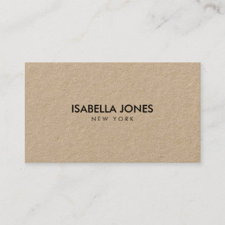 Minimalist Luxury Kraft Business Card
