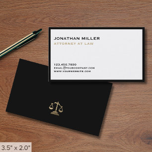 Minimalist Luxury Lawyer Business Card