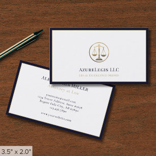 Minimalist Luxury Legal Services Business Card