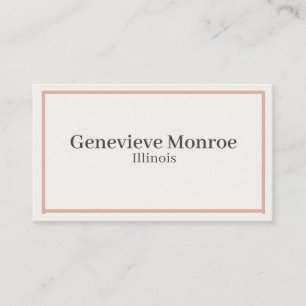 Minimalist Luxury Neutral Elegance Boutique Business Card