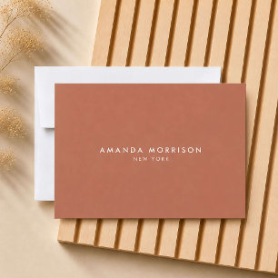 Minimalist Luxury Terracotta Rust Gift Certificate