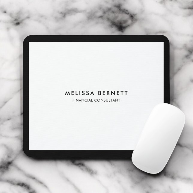 Minimalist Luxury White Mouse Mat (Creator Uploaded)