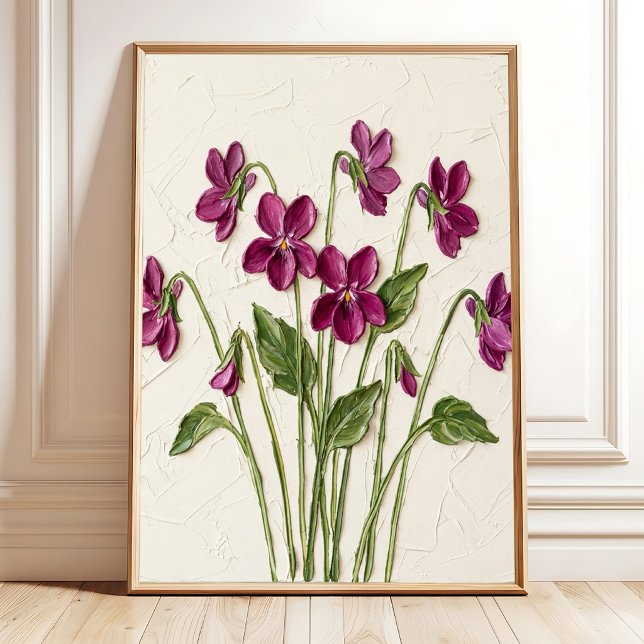 Minimalist Magenta Violet Wall Art - Canvas Print (Creator Uploaded)