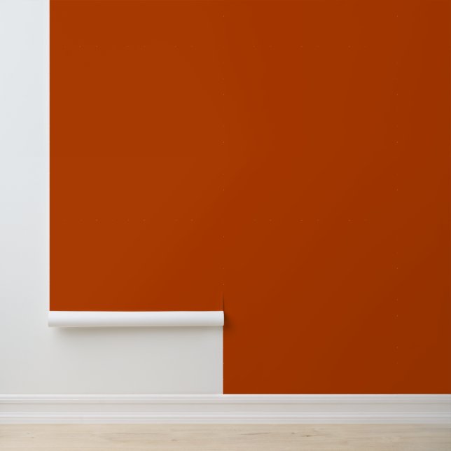 Minimalist Mahogany Red Brown Orange Custom Colour Wallpaper (Application)