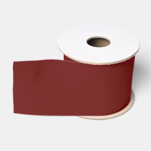 Minimalist Mahogany Red Plain Solid Colr Wrapping Grosgrain Ribbon