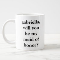 Minimalist Maid of Honour Proposal Personalised