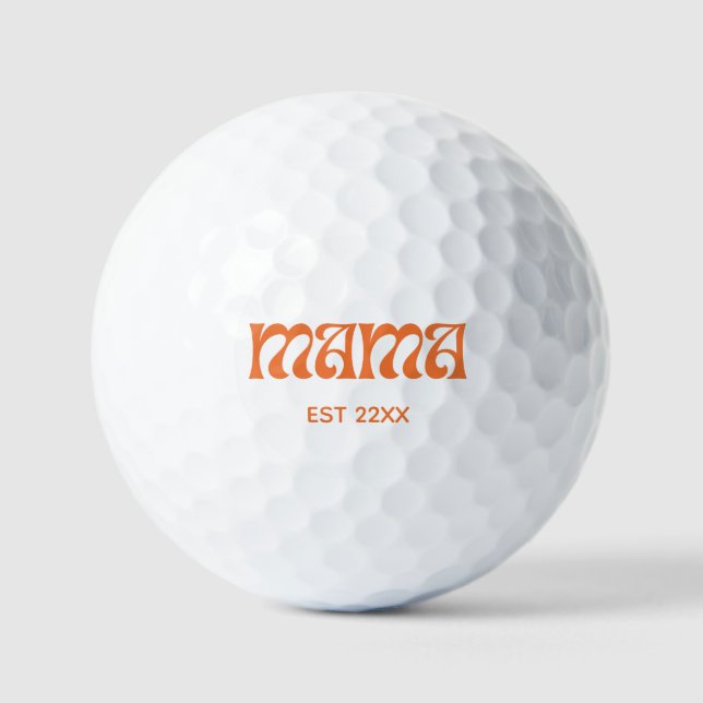 Minimalist mama EST  Golf Balls (Front)