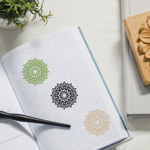 Minimalist Mandala  Rubber Stamp