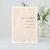 Minimalist Marble Neutral Peach Elegant Wedding