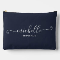 Minimalist Marine Blue Personalised Bridesmaid