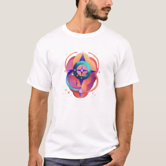 Minimalist mazical alchemical malticoloured symbol T-Shirt