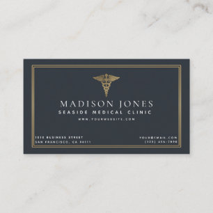 Minimalist Medical Doctor Clinic Professional Business Card