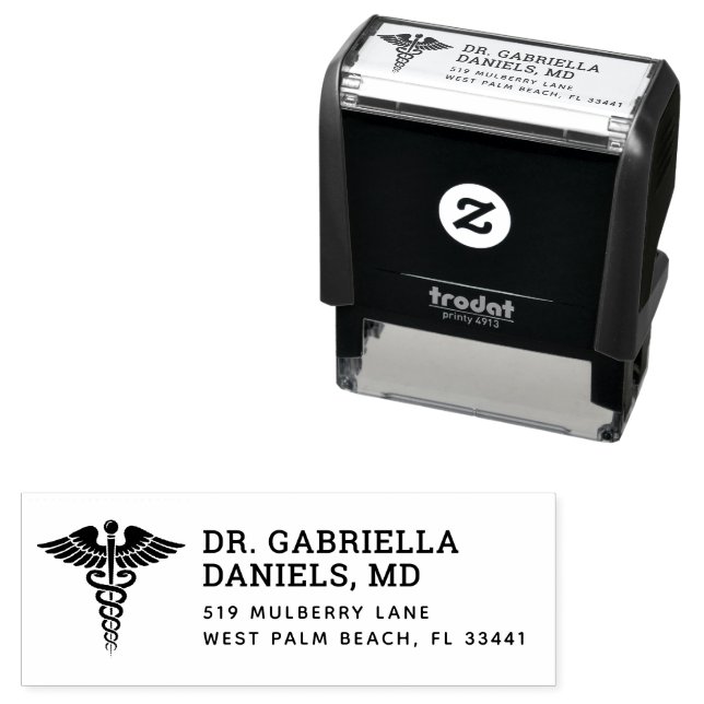 Minimalist Medical Symbol Doctor Healthcare Nurse Self-inking Stamp (In Situ)