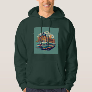 Minimalist Melbourne Australia painting souvenir Hoodie