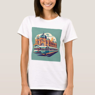 Minimalist Melbourne Australia painting souvenir T-Shirt