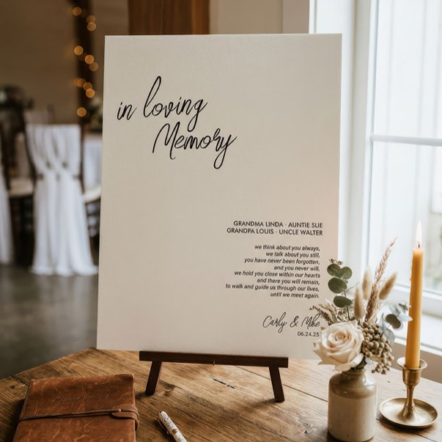 Minimalist Memorial Sign Sign – "In Loving Memory" (Creator Uploaded)
