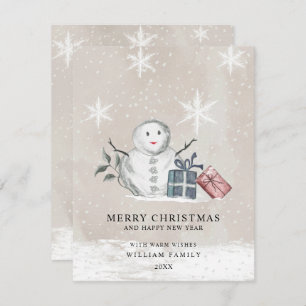 Minimalist Merry Christmas Holiday Card