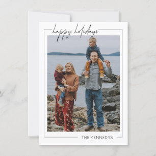 Minimalist Merry Christmas Holiday Greetings Card