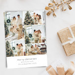 Minimalist Merry Christmas Multi 6 Photo Collage  Invitation<br><div class="desc">Minimalist Merry Christmas Multi 6 Photo Collage Invitation</div>
