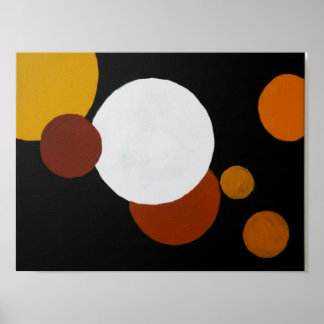 Minimalist Mid-Century Geometric Artwork Poster
