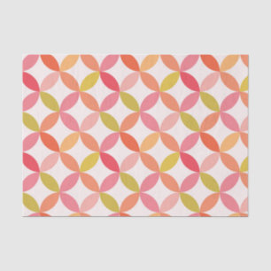 Minimalist mid century modern pink tissue paper