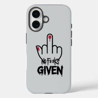 Minimalist Middle Finger Design – Bold Statement iPhone 16 Case