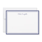 Minimalist Midnight Blue, 2 Borders, signature