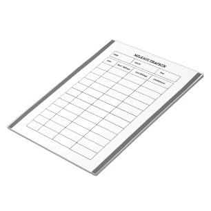 Minimalist Mileage Tracker Notepad