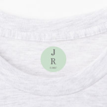Minimalist mint green employee labels