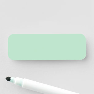 Minimalist Mint Green Name Tag