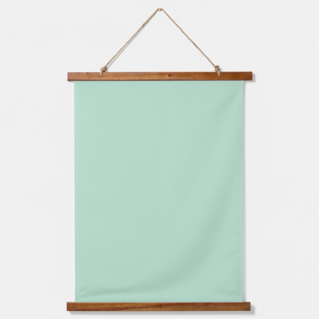 Minimalist Mint Green Wall Tapestry (Front)