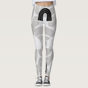 Minimalist Mixed Boho Arches Leggings