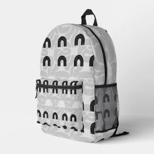 Minimalist Mixed Boho Arches Printed Backpack