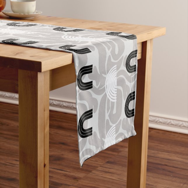 Minimalist Mixed Boho Arches Short Table Runner (In Situ)