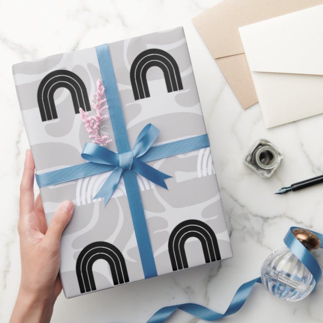 Minimalist Mixed Boho Arches Wrapping Paper (Gifting)