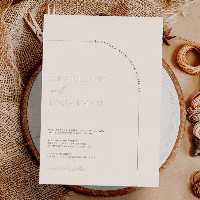 Minimalist Modern Arch Cream Wedding (Creator Uploaded)