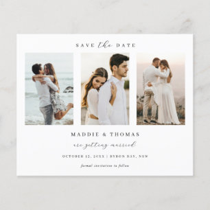 Minimalist modern arch photo Save the Date Flyer