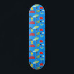 Minimalist Modern Artist Art Skateboard<br><div class="desc">This Minimalist Modern Artist Art Skateboard is the perfect mix of mid century modern, abstract shapes, and kitsch. The 1960s style, minimalist art design features a bright cobalt blue normally seen only on vintage flight attendant uniforms. The vibrant blue creates a backdrop for a multitude of organised shapes in colours...</div>