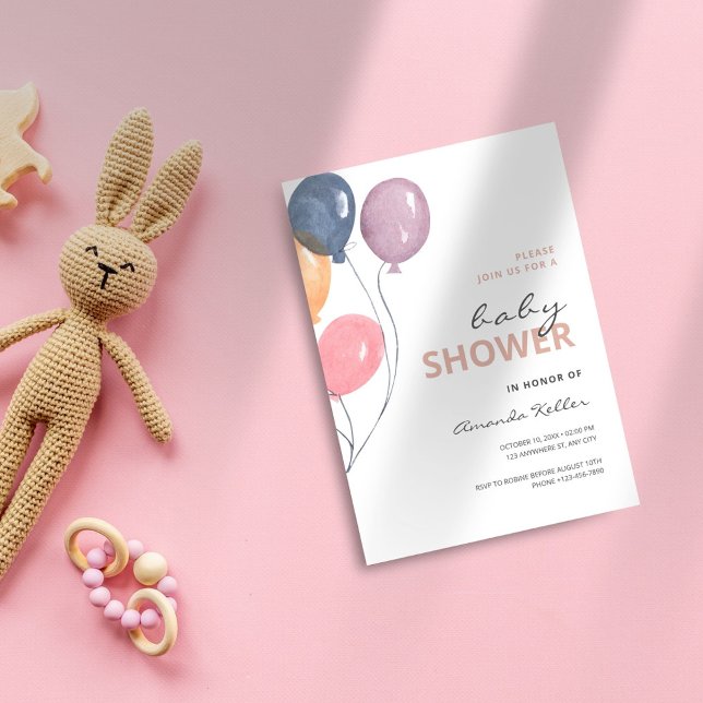 Minimalist Modern Baby Shower Invitation (Creator Uploaded)