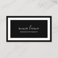 Minimalist Modern Black and White Border