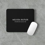 Minimalist Modern Black Mouse Mat<br><div class="desc">Minimalist and modern mouse pad.</div>