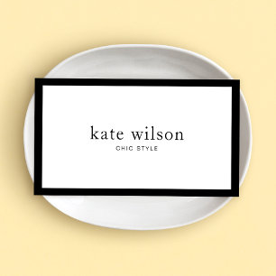Minimalist Modern Black White Professional