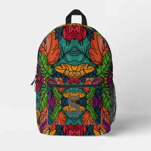Minimalist Modern Blended Leaves 4   Colourful Printed Backpack