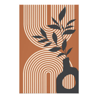 Minimalist modern boho-style wall art