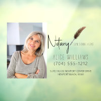 Minimalist Modern Brown & White Notary Photo