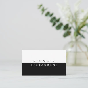 Minimalist Modern Business Card black white
