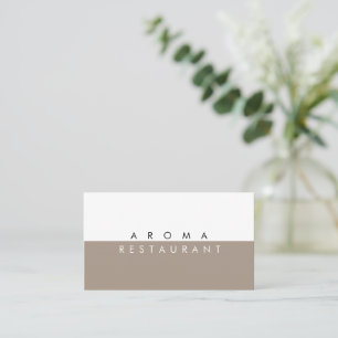 Minimalist Modern Business Card tanned